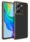 Mey İthalat®  Vivo Y36 Kılıf Volet Silikon - Siyah