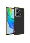 Mey İthalat®  Vivo Y36 Kılıf Volet Silikon - Siyah