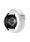 Mey İthalat®  Watch 22mm KR410 Kumaş Kordon - Beyaz
