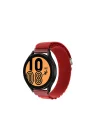 Mey İthalat®  Watch 22mm KR410 Kumaş Kordon - Kırmızı