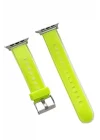 Mey İthalat®  Watch 38mm Jelly Silikon Kordon - Yeşil