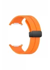 Mey İthalat®  Watch 7 Ultra KR418 Tender Silikon Kordon - Turuncu