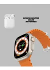 Mey İthalat® Watch 9 Max Akıllı Saat Seti 2 Kordonlu Kablosuz Kulaklık Hediyeli