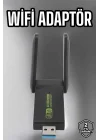 Mey İthalat® Wifi Adaptör Çift Bantlı Kablosuz Wifi Adaptörü