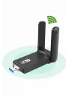 Mey İthalat® Wifi Alıcı Dual Band Usb 3.0 Adaptör Kablosuz Windows 7/8/10/11