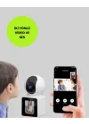 Mey İthalat® WiFi İç Mekan Kamera 2K Gece Görüşlü Çift Yönlü Görüntü Konuşma Destekli
