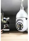 Mey İthalat® Wifi Kamera Duylu Ampul Görünümlü 360 Derece Dönebilen Ev Kamerası