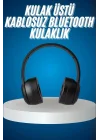 Mey İthalat® Wireless 5.0 Bluetooth Kablosuz Kulaklık ANC Özellikli Kulak Üstü Ayarlanabilir