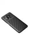 Mey İthalat®   Mi 10T Lite Kılıf Auto Focus Karbon Kapak - Siyah