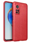 Mey İthalat®  Xiaomi Mi 10T Pro Kılıf Auto Focus Kapak - Kırmızı