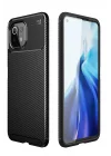 Mey İthalat®  Xiaomi Mİ 11 Lite Kılıf Auto Focus Karbon Kapak - Siyah