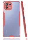 Mey İthalat®  Xiaomi Mİ 11 Lite Kılıf Platin Silikon - Pembe