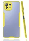 Mey İthalat®  Xiaomi Mİ 11 Lite Kılıf Platin Silikon - Sarı
