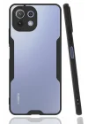 Mey İthalat®  Xiaomi Mİ 11 Lite Kılıf Platin Silikon - Siyah