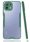 Mey İthalat®  Xiaomi Mİ 11 Lite Kılıf Platin Silikon - Yeşil