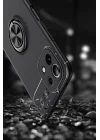 Mey İthalat®  Xiaomi Mİ 11 Lite Kılıf Range Yüzüklü Silikon - Siyah-Gold