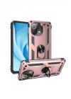 Mey İthalat®  Xiaomi Mİ 11 Lite Kılıf Sofya Yüzüklü Silikon Kapak - Rose
