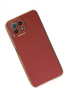 Mey İthalat®   Mİ 11 Lite Kılıf Volet Silikon - Kırmızı