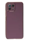 Mey İthalat®   Mİ 11 Lite Kılıf Volet Silikon - Mor