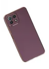 Mey İthalat®   Mİ 11 Lite Kılıf Volet Silikon - Mor