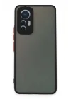 Mey İthalat®  Xiaomi Mi 12 Lite Kılıf Montreal Silikon Kapak - Siyah
