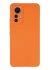 Mey İthalat®   Mi 12 Lite Kılıf Nano içi Kadife Silikon - Turuncu