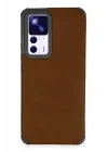 Mey İthalat®  Xiaomi Mi 12T Kılıf Loop Deri Silikon - Kahverengi