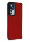 Mey İthalat®  Xiaomi Mi 12T Kılıf Loop Deri Silikon - Kırmızı