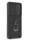 Mey İthalat®   Mi 12T Pro Kılıf Pars Lens Yüzüklü Silikon - Siyah