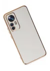 Mey İthalat®   Mi 12T Pro Kılıf Volet Silikon - Beyaz