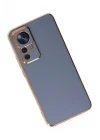 Mey İthalat®   Mi 12T Pro Kılıf Volet Silikon - Mavi