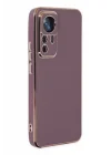 Mey İthalat®   Mi 12T Pro Kılıf Volet Silikon - Mor