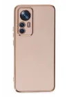 Mey İthalat®   Mi 12T Pro Kılıf Volet Silikon - Pembe