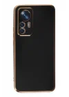 Mey İthalat®   Mi 12T Pro Kılıf Volet Silikon - Siyah