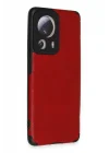 Mey İthalat®   Mi 13 Lite Kılıf Loop Deri Silikon - Kırmızı