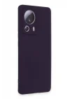 Mey İthalat®  Xiaomi Mi 13 Lite Kılıf Nano içi Kadife Silikon - Mor