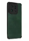 Mey İthalat®   Mi 13 Pro Kılıf Loop Deri Silikon - Yeşil