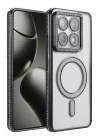 Mey İthalat®  Xiaomi Mi 14T Pro Joke Simli Magneticsafe Kılıf - Siyah
