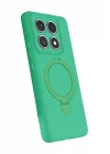 Mey İthalat®  Xiaomi Mi 14T Pro Regal Magsafe Standlı Kapak - Yeşil