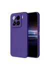 Mey İthalat®   Mi 15 Kılıf Nano içi Kadife Silikon - Mor