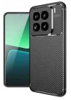 Mey İthalat®   Mi 15 Pro Kılıf Auto Focus Karbon Kapak - Siyah