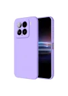 Mey İthalat®   Mi 15 Pro Kılıf Nano içi Kadife Silikon - Lila