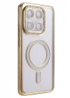 Mey İthalat®   Mi 15T Pro Joke Simli Magneticsafe Kılıf - Gold