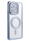 Mey İthalat®   Mi 15T Pro Joke Simli Magneticsafe Kılıf - Mavi