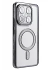 Mey İthalat®  Xiaomi Mi 15T Pro Joke Simli Magneticsafe Kılıf - Siyah