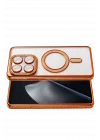 Mey İthalat®   Mi 15T Pro Joke Simli Magneticsafe Kılıf - Turuncu
