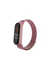 Mey İthalat®  Xiaomi Mi Band 4 Metal Mıknatıslı Kordon - Rose