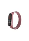Mey İthalat®  Xiaomi Mi Band 4 Metal Mıknatıslı Kordon - Rose