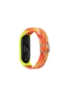 Mey İthalat®  Xiaomi Mi Band 6 Star Kordon - Turuncu-Sarı