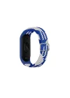 Mey İthalat®  Xiaomi Mi Band 7 Star Kordon - Mavi-Beyaz